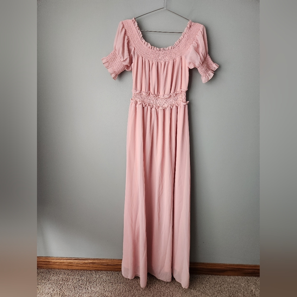 Baltic Born Harper Dress Maxi Pink Women's Size Small NWT